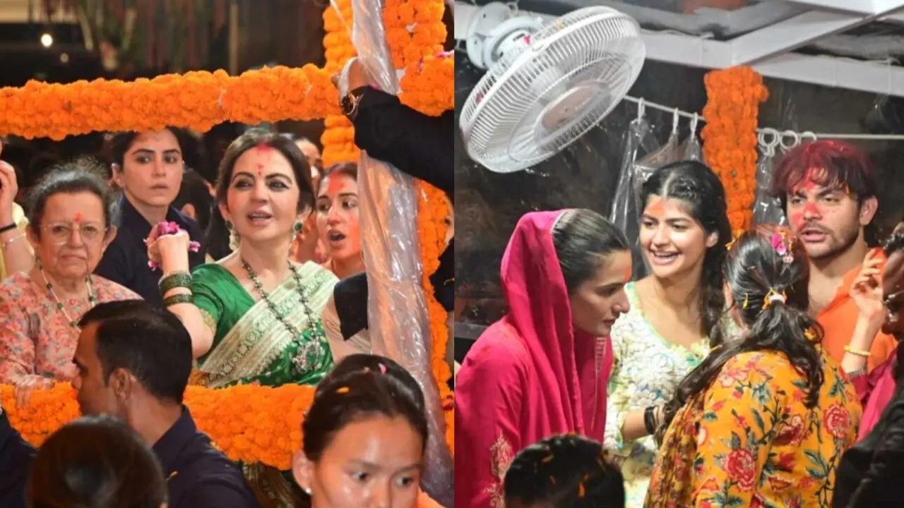 Nita Ambani, Radhika, Anant spotted outside Antilia for Ganpati Visarjan Ambani family's ganpati visarjan (Pics/Yogen Shah)