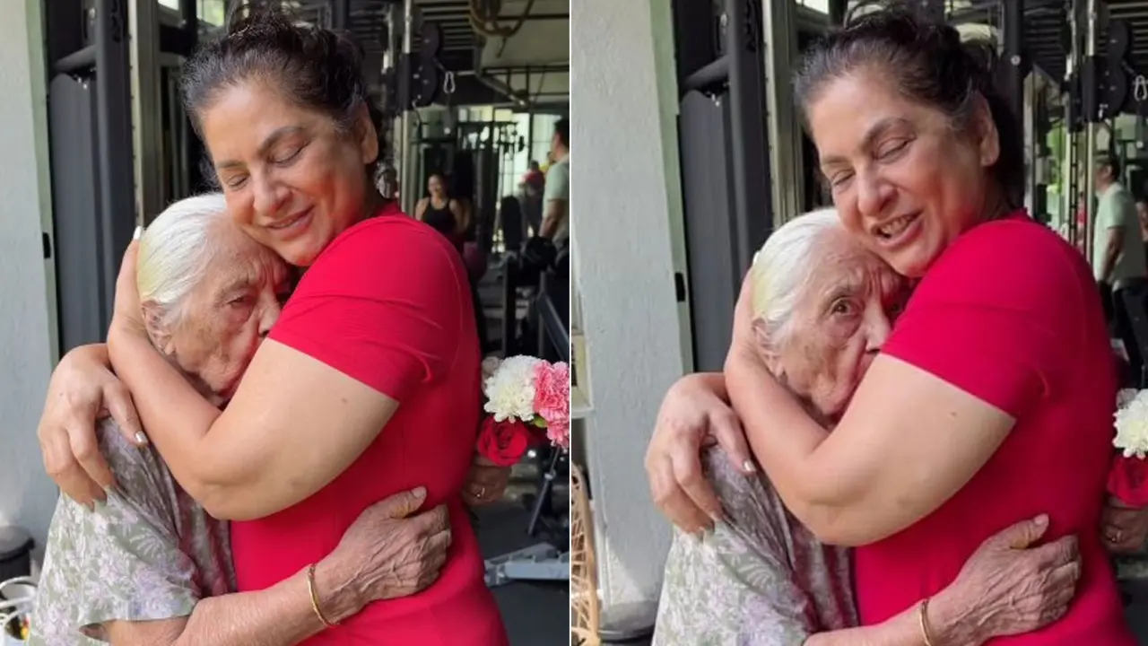 Archana Puran Singh gets a sweet birthday surprise from her mother Picture Courtesy/Archana Puran Singh's Instagram account