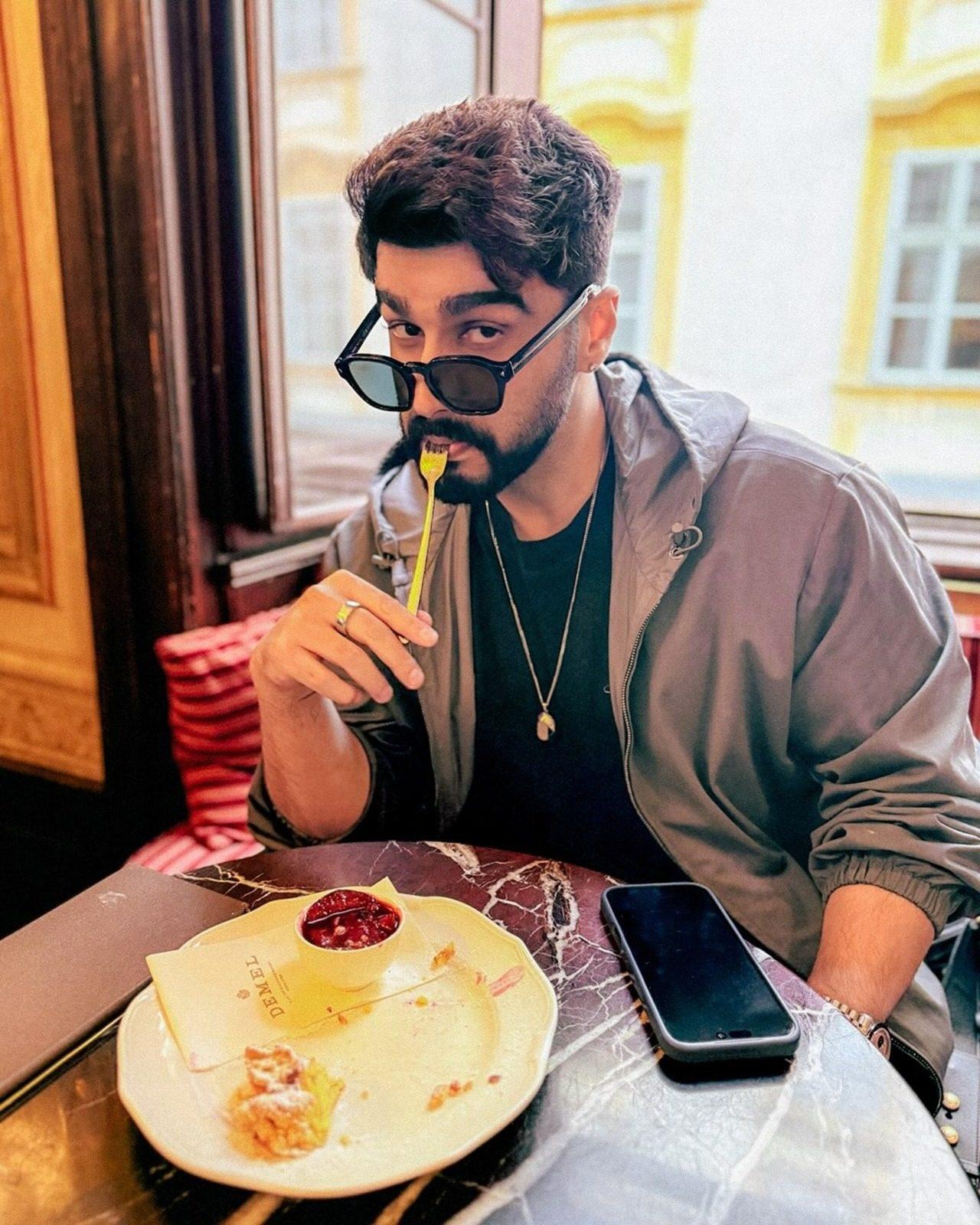 "Vienna fed me well," Arjun wrote sahring a picture of himself enjoying meal. "Vienna fed me well," Arjun wrote sahring a picture of himself enjoying meal.