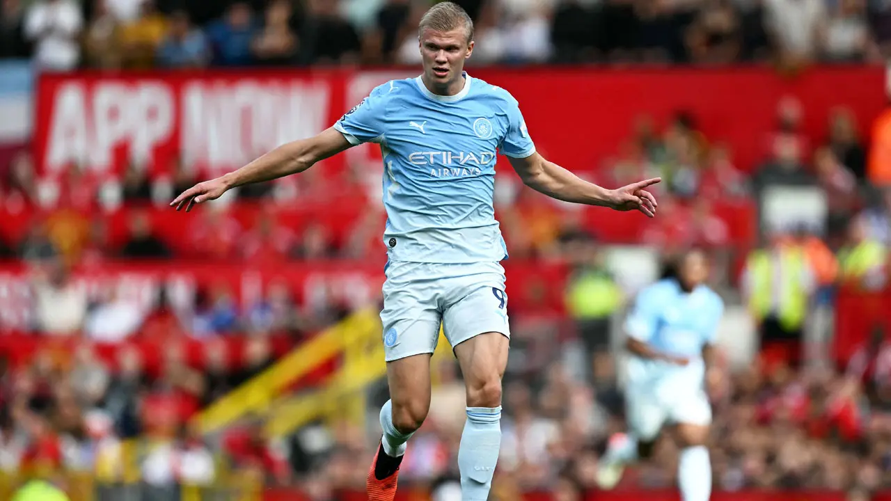 Haaland goes past, Rooney, Aguero to secure massive 'Manchester Derby' record Erling Haaland. Pic/AFP
