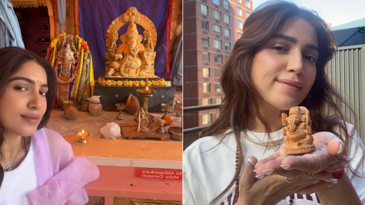 Ganesh Chaturthi 2026: Bhumi Pednekar finds Ganpati Bappa in New York Picture Courtesy/Bhumi Pednekar's Instagram account
