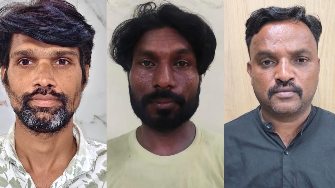 Mumbai Crime Branch arrests 3 men absconding for 10 to 17 yrs in separate cases The three arrested were identified as Ganesh Nandeshwar (L), Raju Yadav and Abdul Majid Sheikh (R). Pics/Special Arrangement
