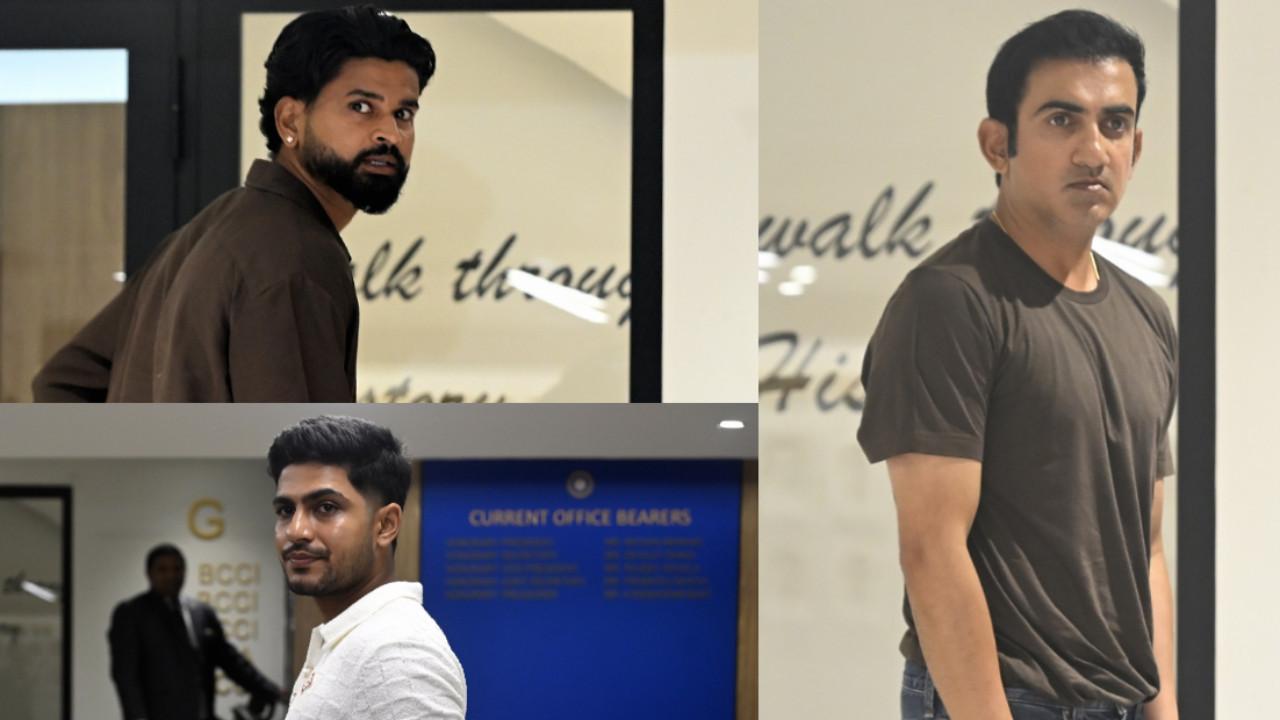 BCCI review meeting in Mumbai — Gill, Shreyas, Gambhir attend Shreyas Iyer, Shubman Gill, Gautam Gambhir (Pic: Ashish Raje)
