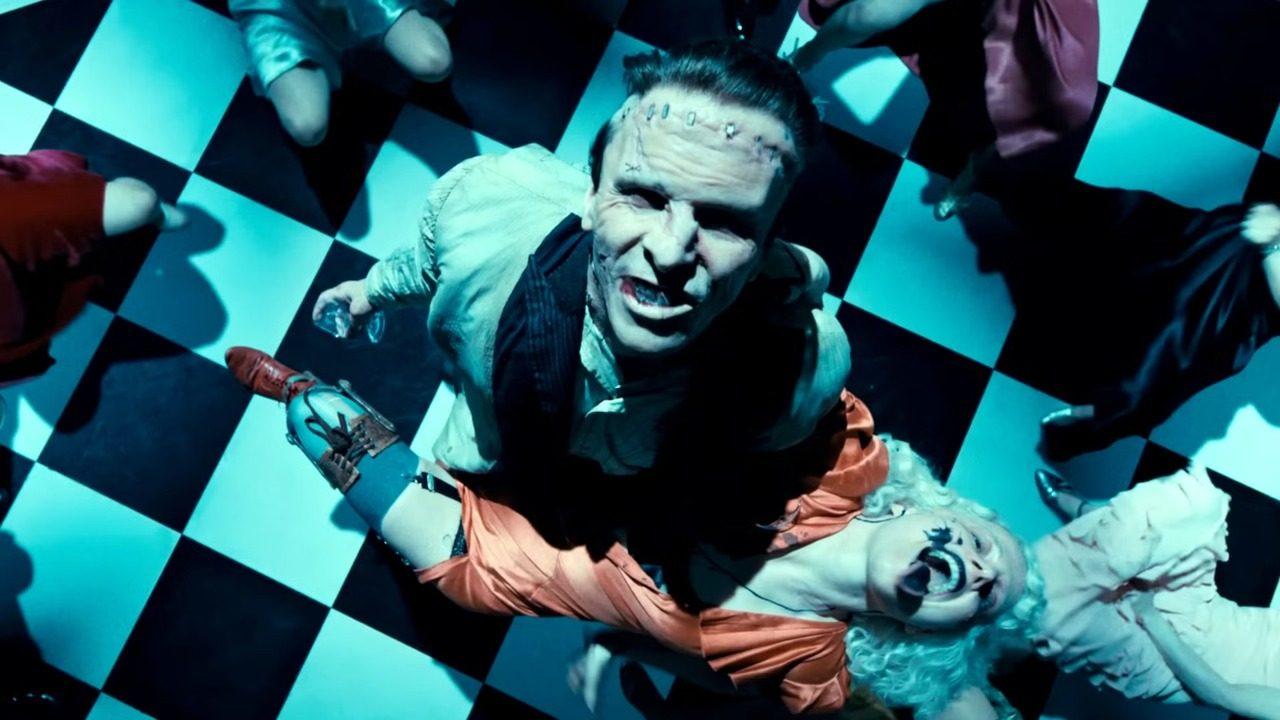 Christian Bale reportedly sat in the makeup chair for over 6 hours everyday to transform into Frank (Frankenstein’s monster) in Maggie Gyllenhaal’s The Bride! (2026). Christian Bale reportedly sat in the makeup chair for over 6 hours everyday to transform into Frank (Frankenstein’s monster) in Maggie Gyllenhaal’s The Bride! (2026).