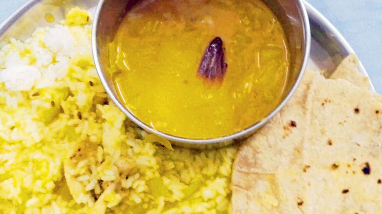 Cockroach in patient’s meal sparks outrage at Mumbai Kalwa hospital The insect was found in the patient’s food during dinner time. Pic/By Special Arrangement