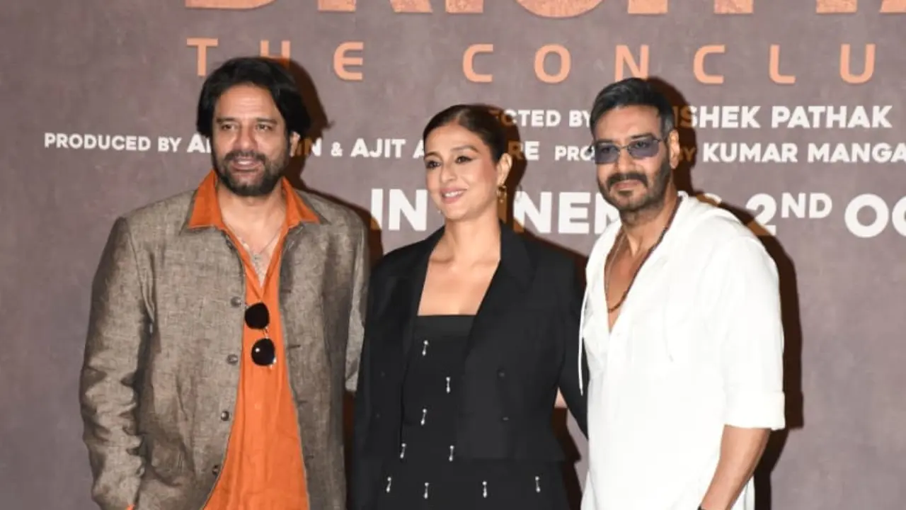 Tabu reacts to comparisons between Drishyam Hindi and Malayalam versions, Ajay Devgn says he wants Mohanlal to watch his film Jaideep Ahlawat, Tabu and Ajay Devgn. Pic via Yogen Shah