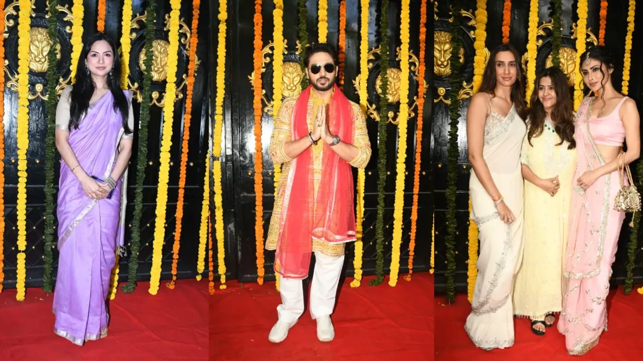Celebs at Ekta Kapoor's Ganesh Chaturthi celebration. Pics via Yogen Shah