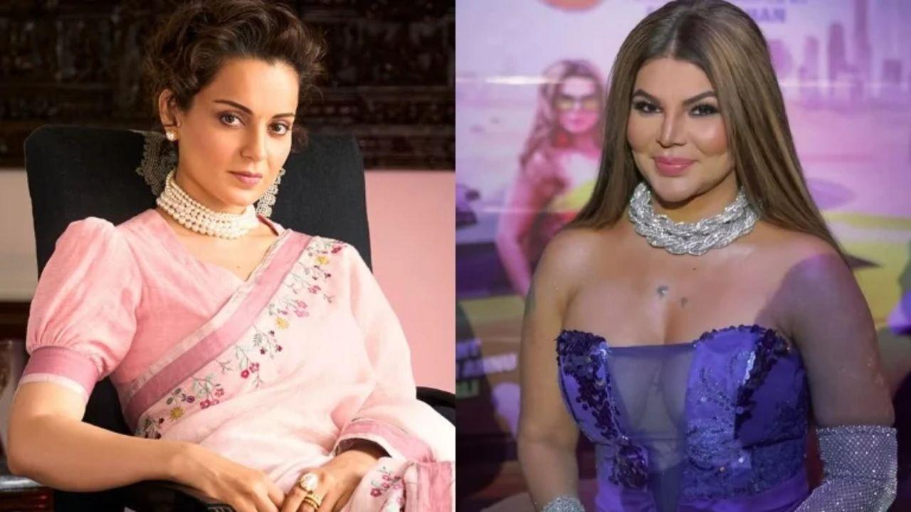 Kangana Ranaut and Rakhi Sawant (Picture via Instagram and X)