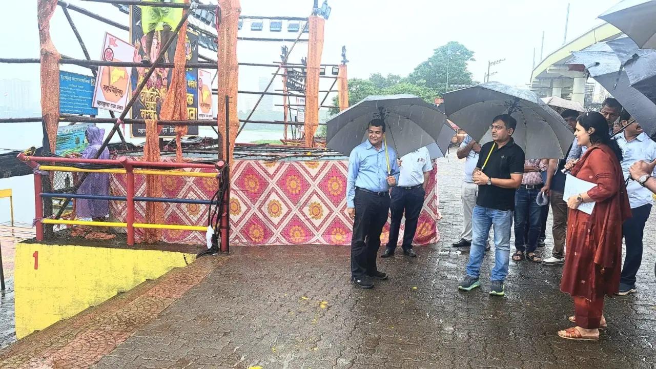 Mumbai News LIVE Updates: BMC reviews Ganeshotsav immersion preparations Pic/BMC
