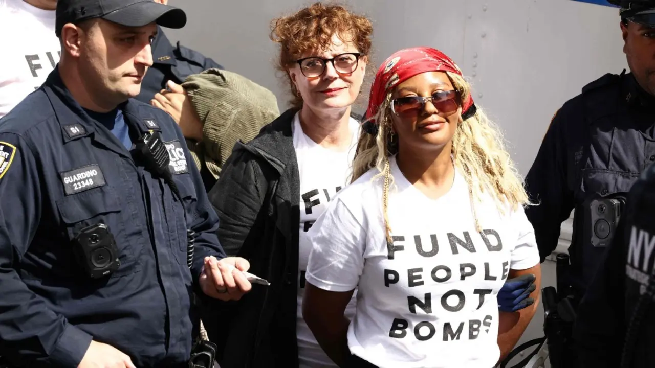 Susan Sarandon, Hannah Einbinder detained (Pic/AFP)