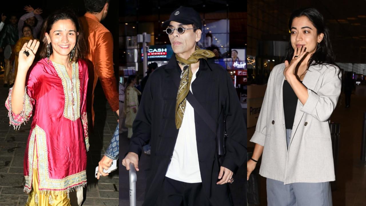 Spotted in the city: Alia Bhatt, Karan Johar, Rashmika Mandanna and more Spotted in the city/ Pics via Yogen Shah