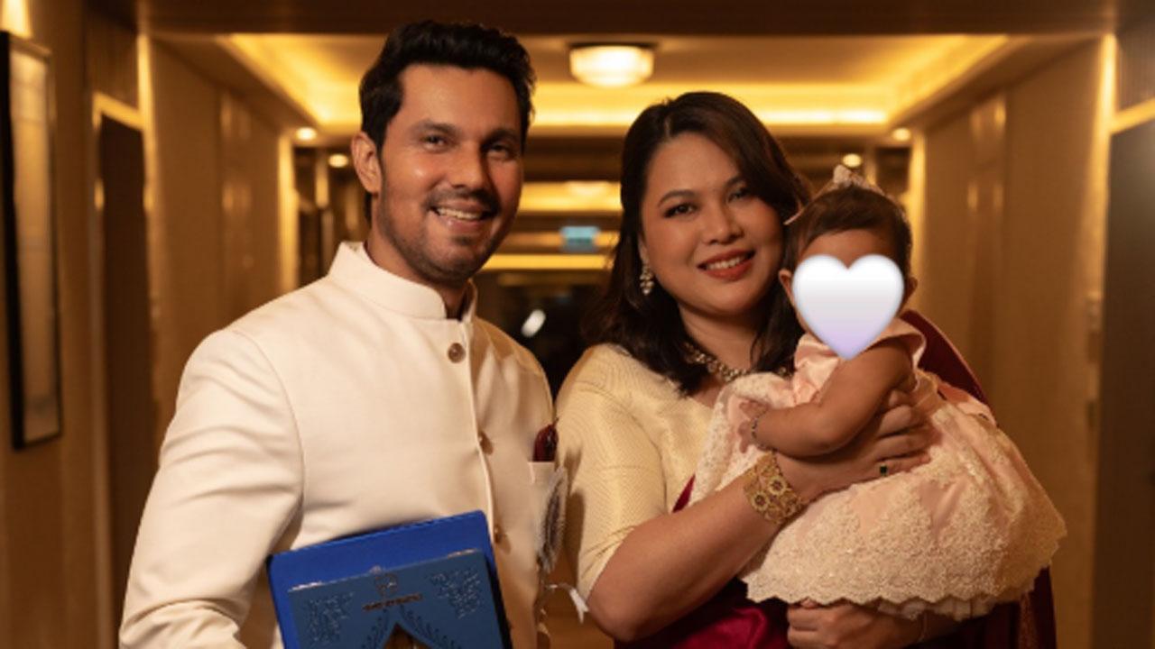 Randeep Hooda celebrates first National Film Award with wife Lin Laishram and daughter Picture Courtesy/Randeep Hooda's Instagram account
