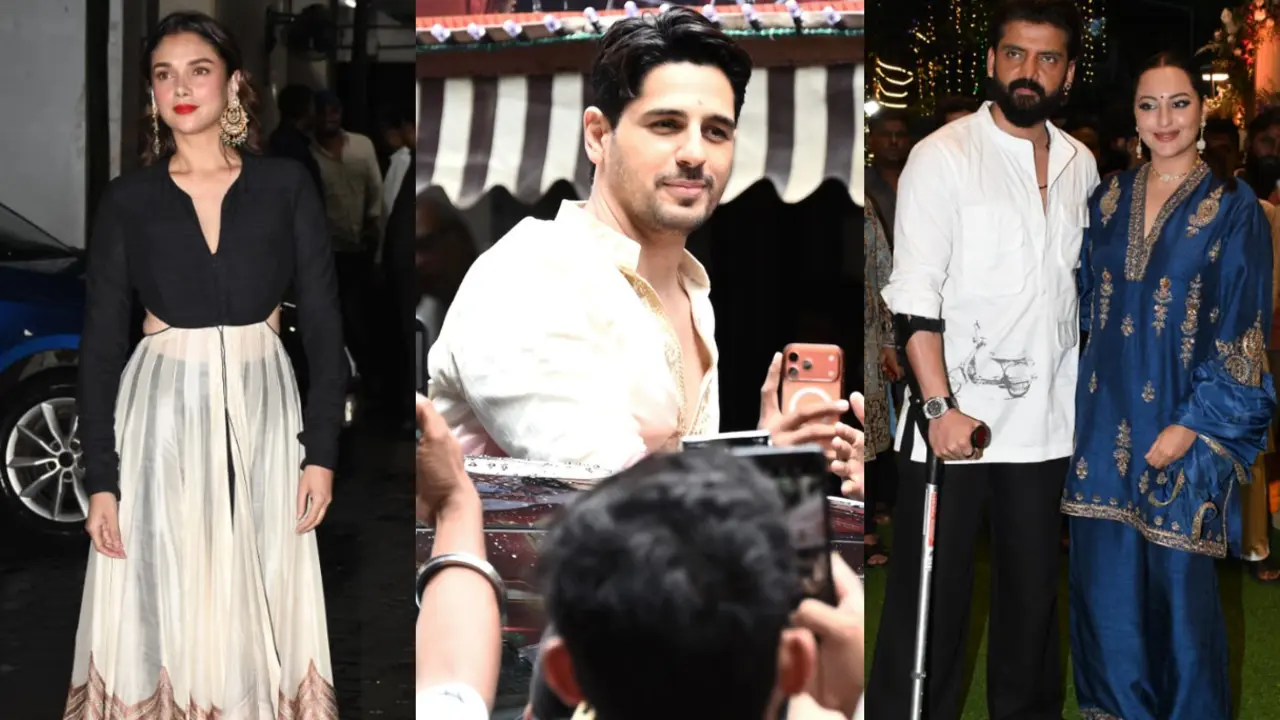 Spotted in the city: Aditi Rao Hydari, Sidharth Malhotra Ganesh Chaturthi 2026 Spotted in the city/ Pics via Yogen Shah