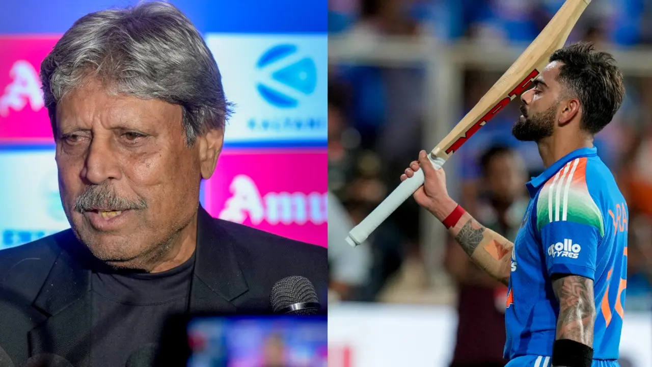 Kapil Dev hails Virat Kohli's historic hundred against WI; praises him for 15,000 ODI runs milestone Kapil Dev and Virat Kohli (Pic: PTI)