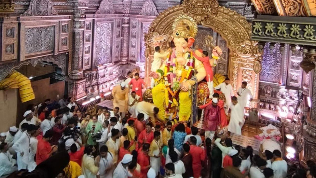 The iconic Ganesh idol will pass through several key locations in south Mumbai before reaching Chowpatty in Girgaon