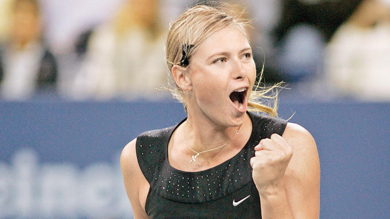 Maria Sharapova’s favourite black dress! Tennis star reveals her favorite outfit Maria Sharapova’s iconic dress at the 2006 US Open. Pic/AFP