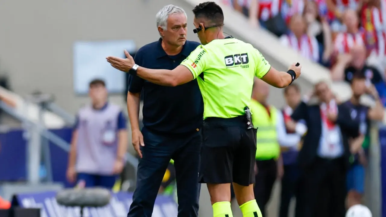 Jose Mourinho questions referee after Real Madrid's derby day loss to Atletico Jose Mourinho (Pic: AFP)