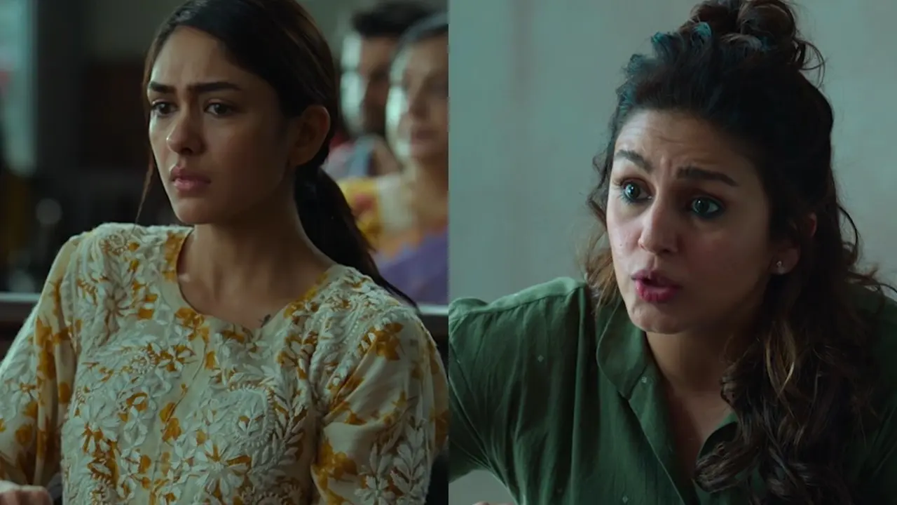 Pooja Meri Jaan trailer: Mrunal Thakur and Huma Qureshi explore a disturbing mystery Mrunal Thakur, Huma Qureshi (Pics/YouTube)