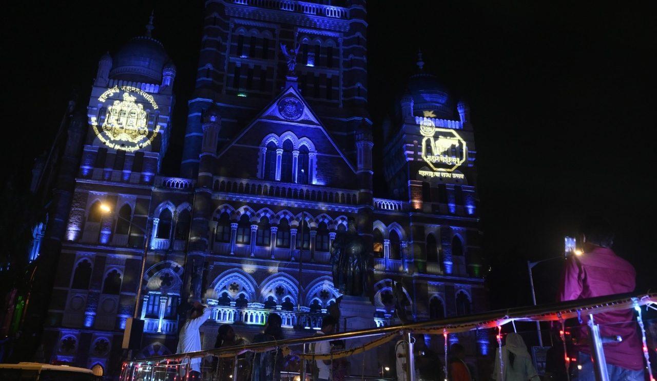 The illumination of the BMC Headquarters added to the grandeur of the Ganesh festival