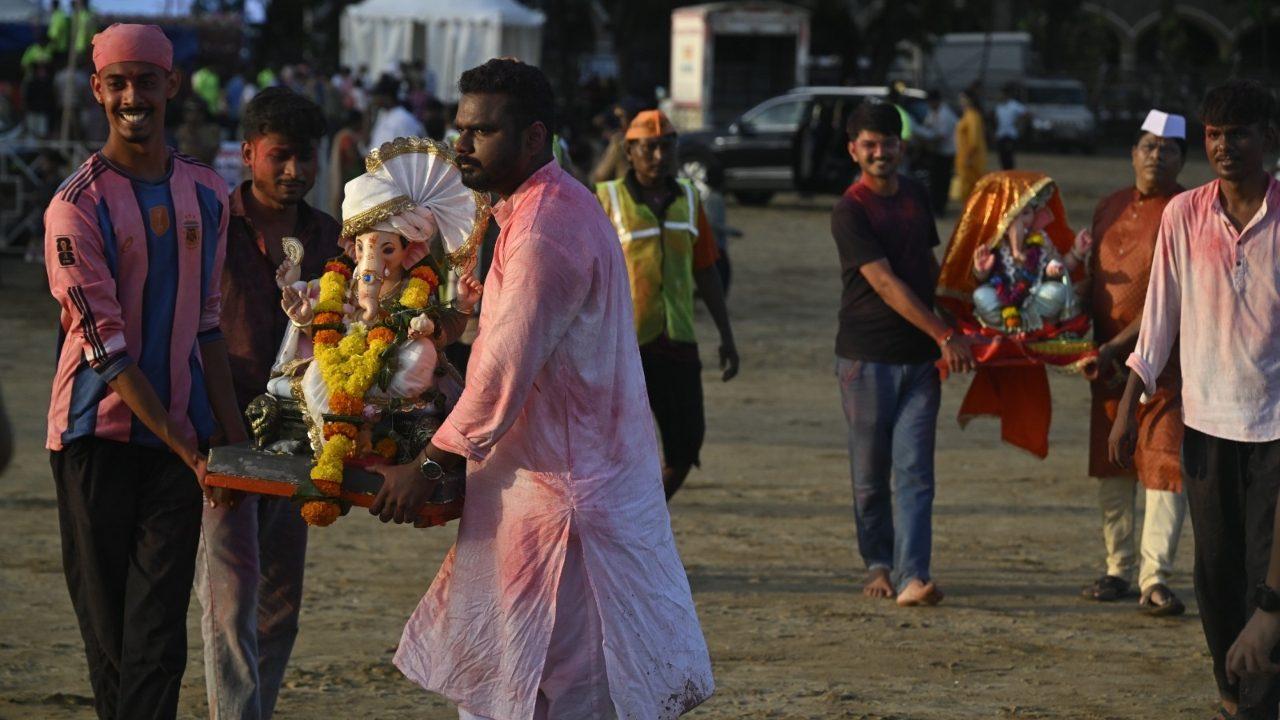 Children and elderly family members also joined the processions in several areas