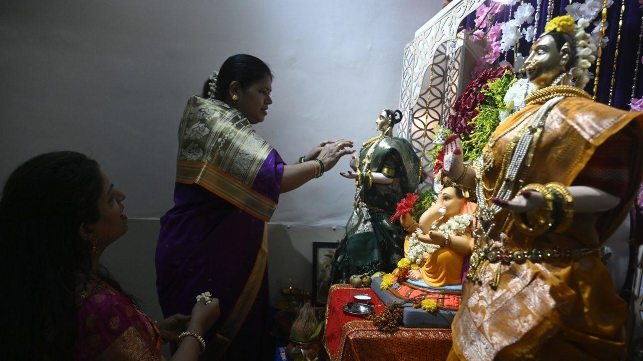 Gauri, regarded as Goddess Parvati and the mother of Lord Ganesha, is welcomed into homes during the Ganeshotsav period and worshipped as a symbol of prosperity and well-being