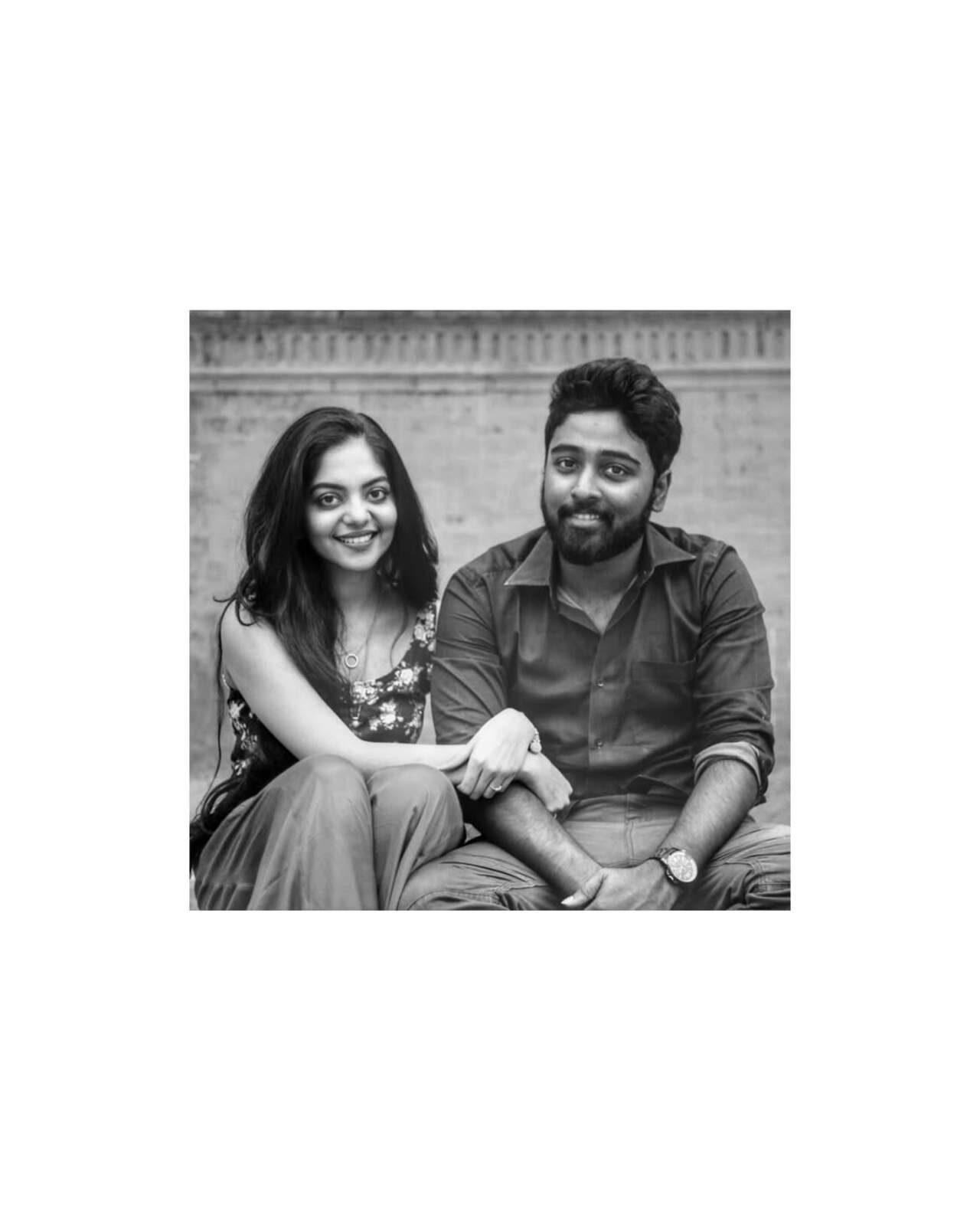 Ahaana shared a throwback picture, when they first met. She penned, "Met you at 20, Married you at 30! nimishravi.. My Best Friend, Boy Friend, Partner, Soul-Mate, Comfort Pillow, Cup Cake and now Husband! With you, my heart always beats slow, steady and just right. To growing old together and building a world we can call our own... here’s to being same team for life and beyond!"
