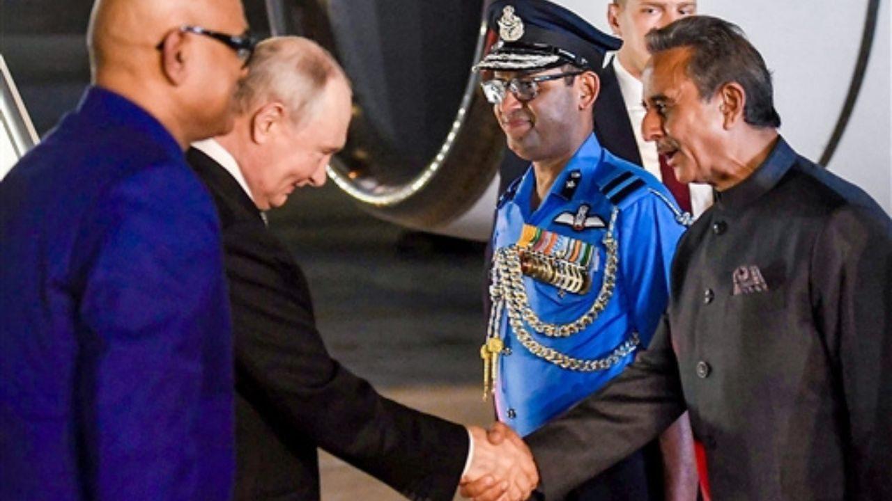 Russian President Vladimir Putin was received by Minister of State Kirti Vardhan Singh upon his arrival in India ahead of the BRICS summit in New Delhi
