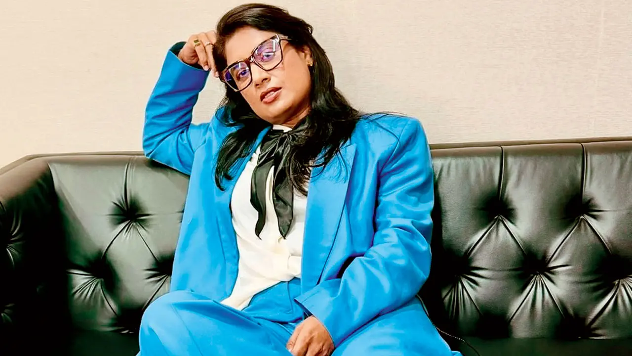 Mithali’s true blue Raj! Former Indian skipper poses for camera Mithali Raj. Pic/Mithali’s Instagram