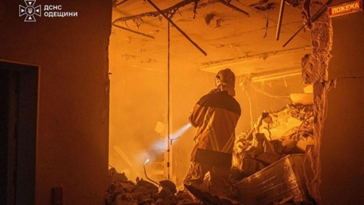 Strikes were recorded at 36 locations, while debris from intercepted Russian aerial targets fell at five locations, Ukrainian authorities said