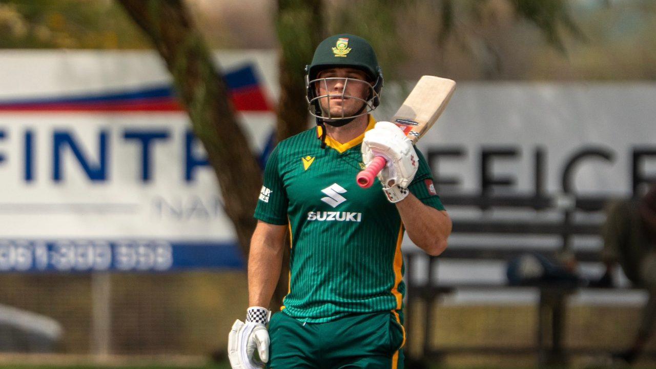 With this, he equalled the record for the highest score by a batsman on ODI debut With this, he equalled the record for the highest score by a batsman on ODI debut
