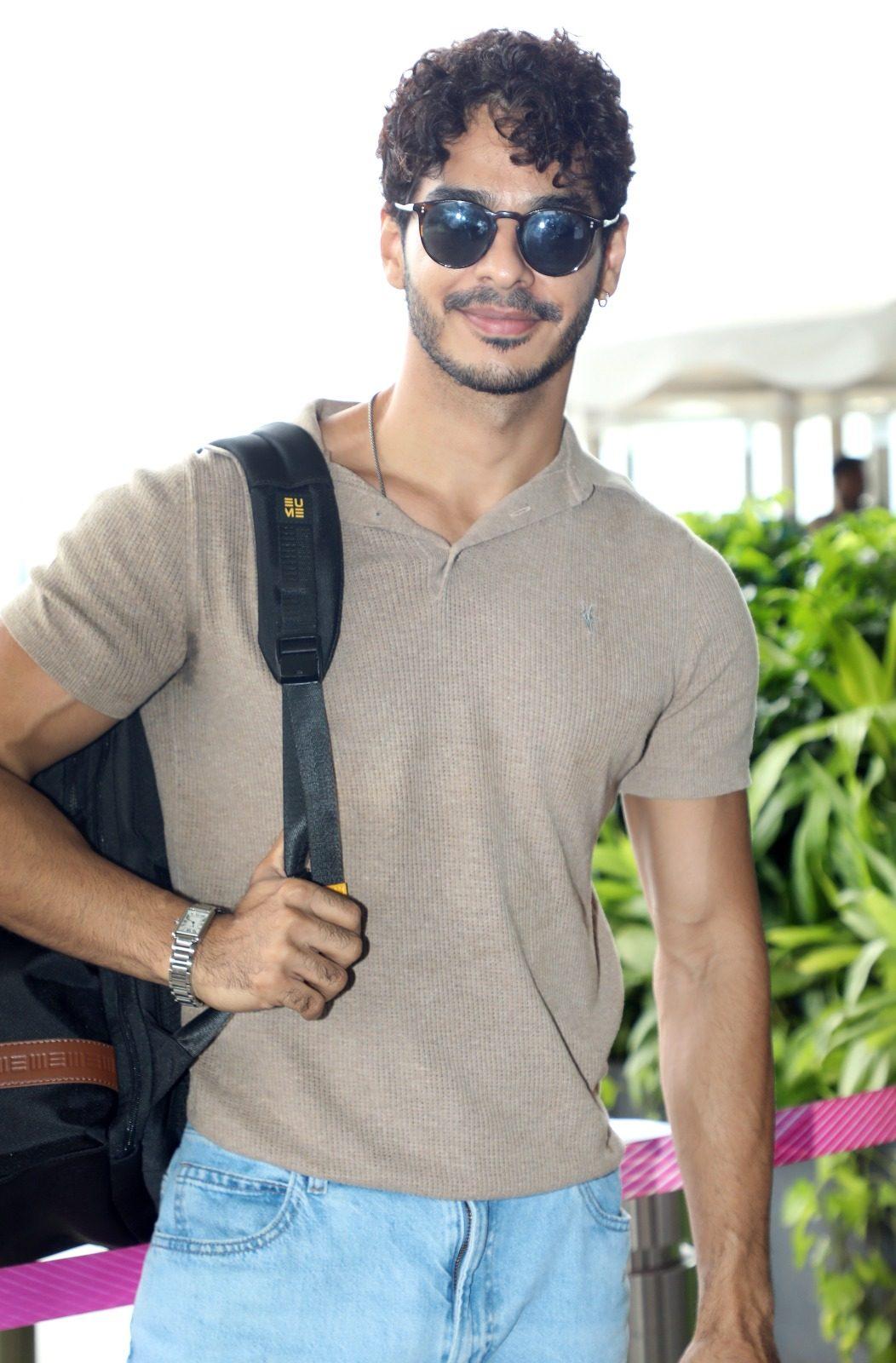Ishaan Khatter was spotted at airport, keeping it casual  while serving his signature easy-going vibe