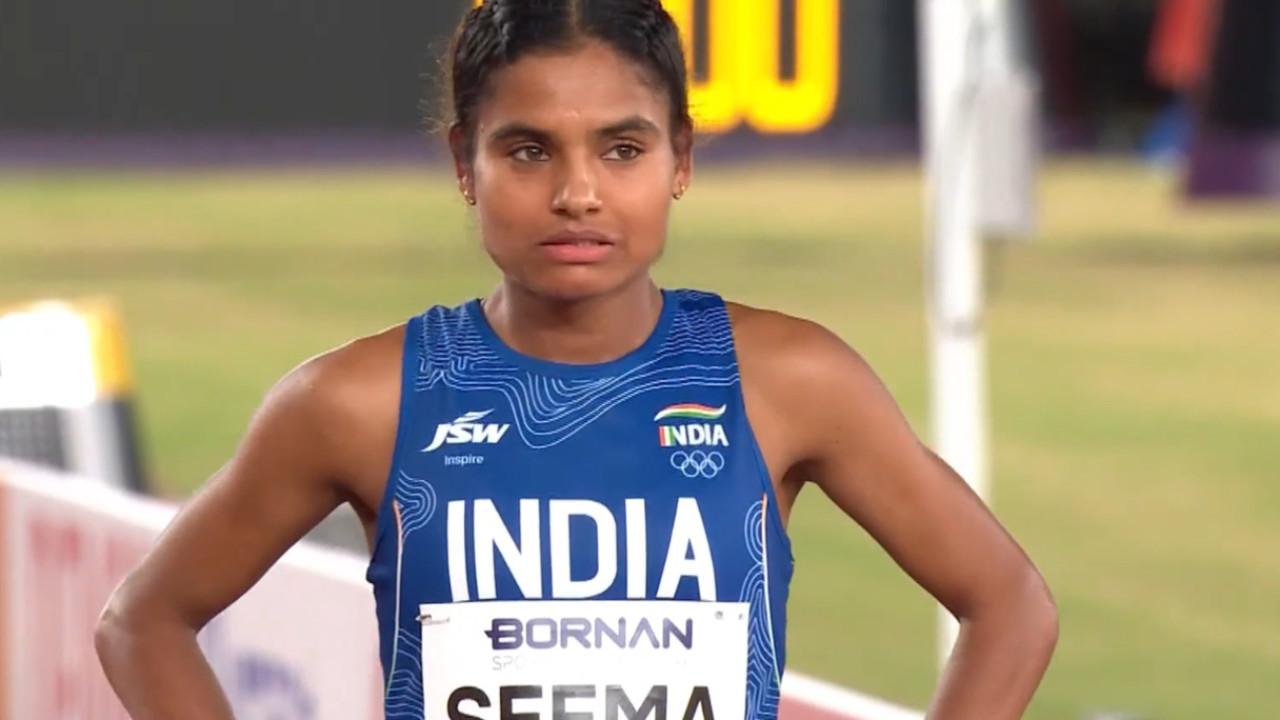 Asian Games 2026: Seema wins bronze in women's 10,000m final Seema Kumari (Pic: X/@mansukhmandviya)