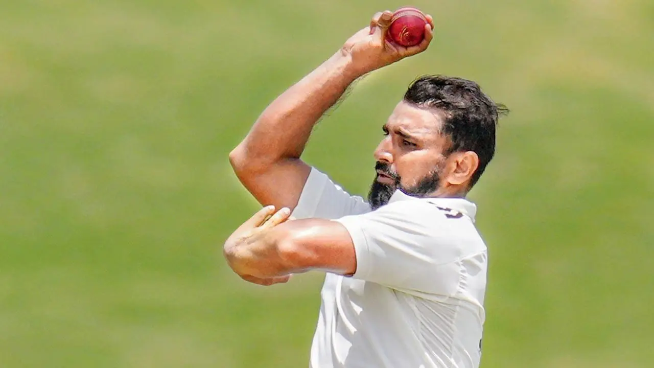 Duleep Trophy semis: East oust Central by four wickets to enter final Mohammed Shami. Pic/AFP