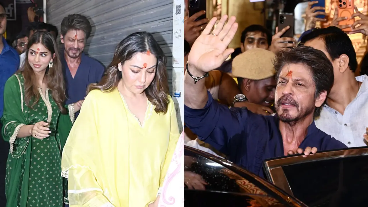 Ganesh Chaturthi 2026: Shah Rukh Khan visits Lalbaugcha Raja with Gauri and  Suhana
