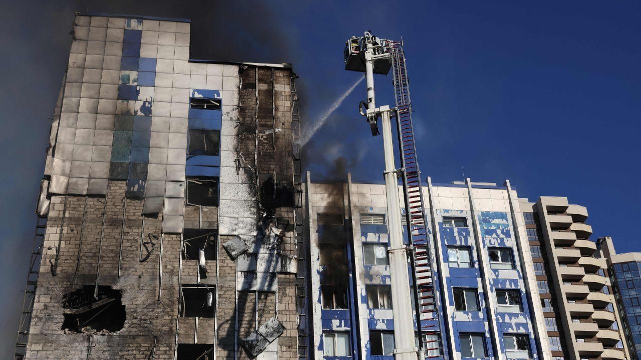 Ukraine's Volodymyr Zelensky said it was "symbolic" that the House of Representatives passed the legislation on a night of Russian attacks