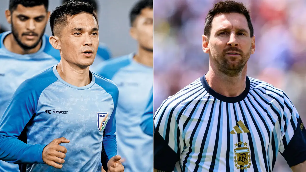 Exclusive: ‘Will be difficult to watch Argentina without Messi’: Sunil Chhetri Sunil Chhetri and Lionel Messi. Pics/AFP