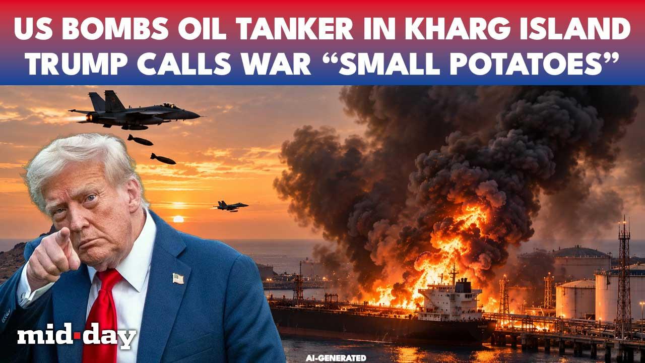 Trump calls Iran conflict “small potatoes”, explosions rock Kharg Island
