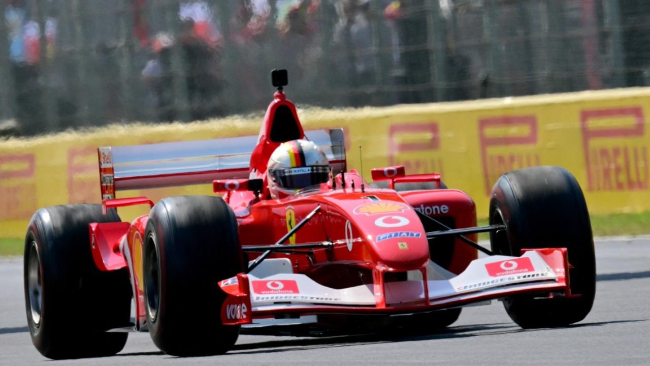 Italian Grand Prix 2026: Sebastian Vettel pays tribute to Michael Schumacher Sebastian Vettel in Ferrari F2002 car of seven-time Formula One World Champion Michael Schumacher (Pic: AFP)