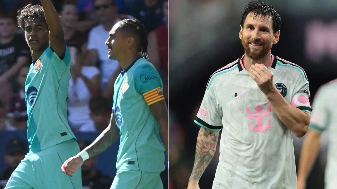 La Liga: Yamal, Raphinha match Messi's heroics after Barca's win over Levante Lamine Yamal and Raphinha; (right) Lionel Messi. Pics/AFP