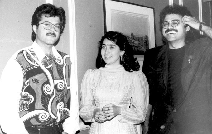 The character can be that of a father, grandfather, son or even an uncle  it doesn't matter to Anil Kapoor. In picture: Anil Kapoor with Karisma Kapoor and Venkatesh.
