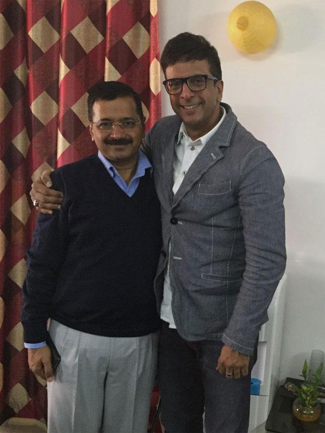Besides showbiz, Jaaved Jaaferi has also dabbled in politics. He joined the Aam Aadmi Party (AAP) in March 2014 and contested in the Indian general election 2014 from the Lucknow constituency only to finish 5th. In picture: Jaaved Jaaferi with Arvind Kejriwal. Besides showbiz, Jaaved Jaaferi has also dabbled in politics. He joined the Aam Aadmi Party (AAP) in March 2014 and contested in the Indian general election 2014 from the Lucknow constituency only to finish 5th. In picture: Jaaved Jaaferi with Arvind Kejriwal.