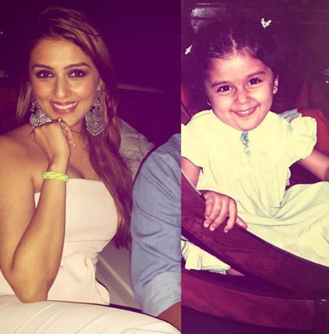 The best part is that it never backfired on her. 'We share a mutual respect for each other because of which I never do things that I can't tell my mom. I am so blessed that I have my mom as my friend, philosopher and guide!' she said. In picture: Aarti Chabria posted this then-and-now snapshot on the occasion of Children's Day. She wrote, 'The creative adult is the child who survived - Ursula K Le Guin #happychildrensday #mischeviouseyes #childhoodphoto #throwback #smilingfromeartoear #childrensday #quotes #quoteoftheday [sic]'