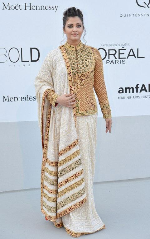 2012: Aishwarya Rai Bachchan at amfAR's Cinema Against Aids event on May 24, 2012