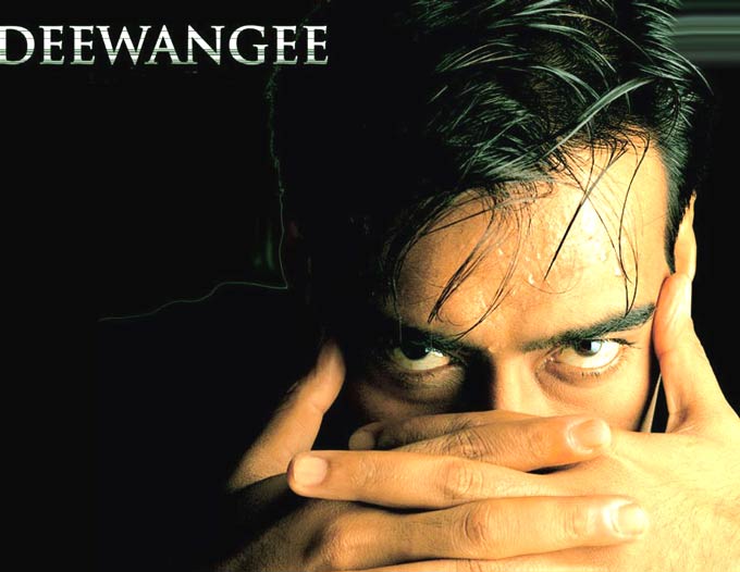 Deewangee: The thriller brought out a totally different shade of Ajay. In a brilliant negative act, Ajay portrays a scheming criminal, who gets himself acquitted of murder in spite of being caught red-handed at the scene of the crime.