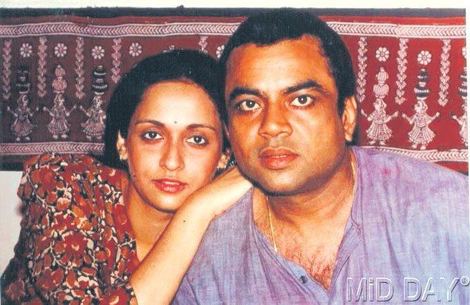 Paresh Rawal and Swaroop Sampat: Back in the '70s, when Paresh was doing theatre, he fell in love with Swaroop, who was a Miss India winner. Their romance culminated into marriage. Swaroop has acted in, and directed, many plays starring Paresh. They aren't a high-profile couple, which is also one of the reasons they are much admired.