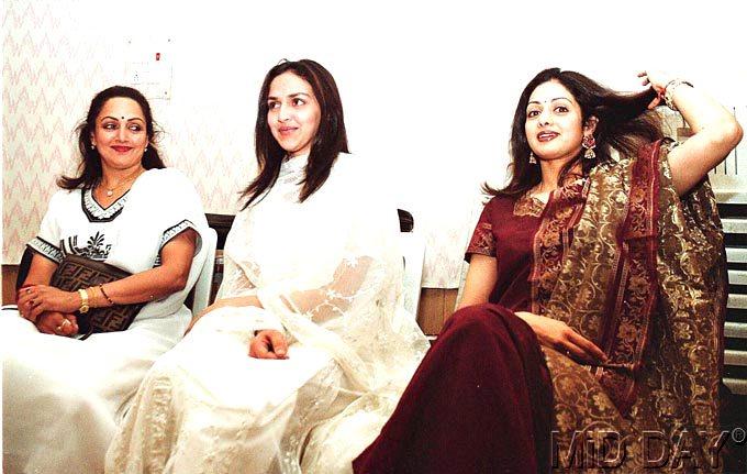 Coming back to Hema Malini's professional life, Bollywood's 'dream girl' had to face rejection at the start of her career. It is worth mentioning that Hema Malini's first film was a South Indian film and starred late Jayalalitha, who was the Chief Minister of Tamil Nadu. In picture: Hema Malini with Esha Deol and Sridevi.