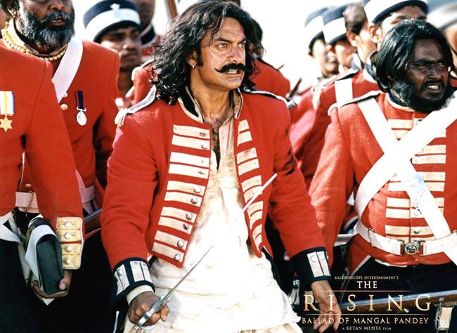 Mangal Pandey: The Rising: Based on the life of Mangal Pandey played by Aamir Khan, the film was about the leader of the 1857 mutiny and his fight against the British rule. Mangal Pandey was a daring soldier whose initiatives fueled the First War of Indian Independence of 1857. Directed by Ketan Mehta and released in 2005, the film also starred Amisha Patel, as a woman about to die under Sati pratha but saved later, and Rani Mukherjee.
