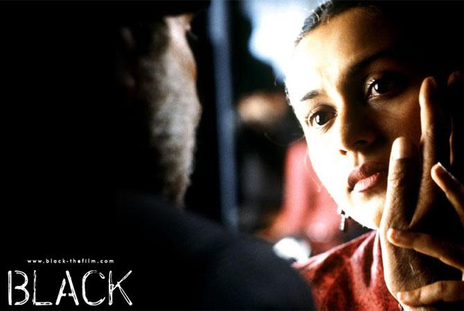 Black (2005): Black, released in 2005, narrated the unusual story of a blind and deaf girl, and her relationship with her teacher who himself later develops Alzheimer's disease. The film, that drew inspiration from Helen Keller's life and struggle, was highly acclaimed by the critics and struck the right chord with the audience propelled by Rani Mukerji and Amitabh Bachchan's performances.