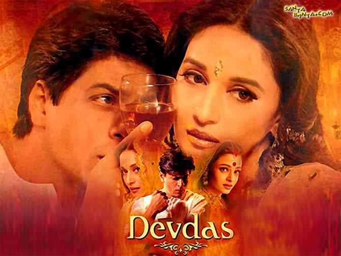 Devdas (2002): Devdas, starring Shah Rukh Khan, Aishwarya Rai Bachchan and Madhuri Dixit, was Sanjay Leela Bhansali's ode to the novel of the same name. It set an example with its elaborate song-and-dance sequences, lavish sets and traditional costume. 'Devdas' was the highest-grossing film of 2002 and was India's submission for the Academy Award for Best Foreign Language Film.