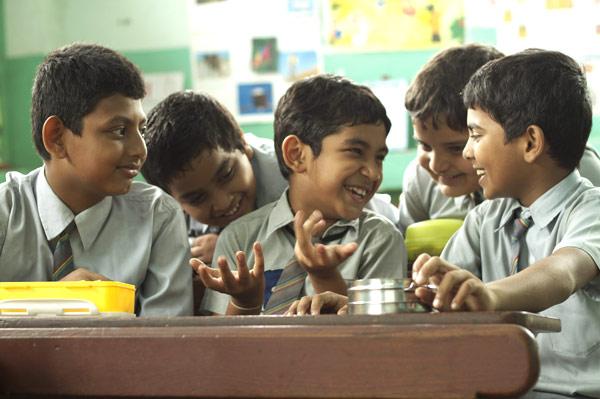 Partho Numaan: A touching tale of a boy who is harassed by his Hindi teacher for not carrying his dabba, Partho (middle) takes us back to the innocent age in Stanley Ka Dabba.